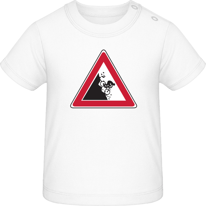 Mountain Biker Sign Camiseta de bebé contain pic