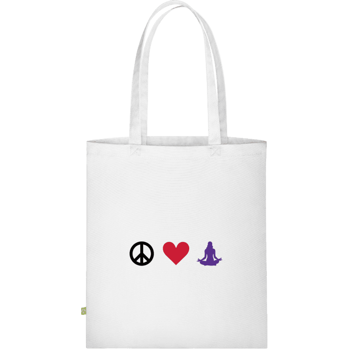 Peace Love And Meditation Stofftasche 0 image
