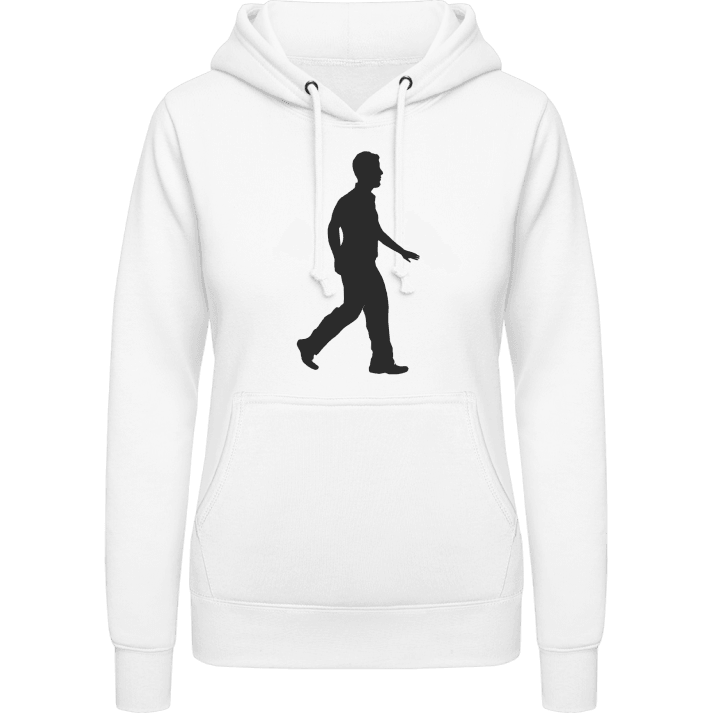 Man Silhouette Vrouwen Hoodie contain pic
