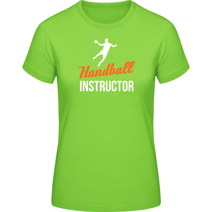 Handball Instructor T-skjorte for kvinner contain pic