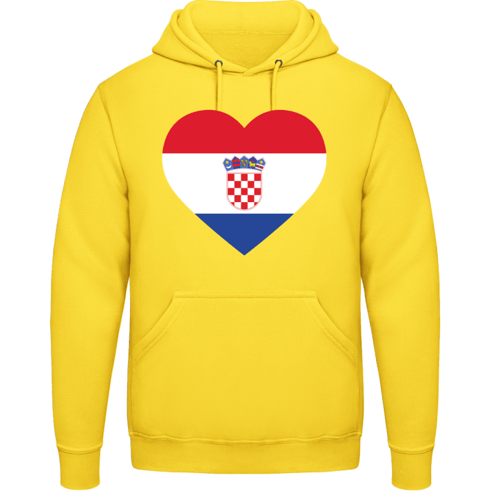 Croatia Heart Hettegenser contain pic