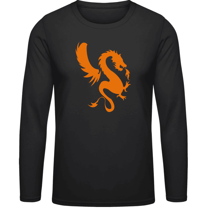 Dragon Symbol Minimal T-shirt à manches longues 0 image