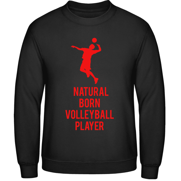 Natural Born Volleyball Player Sweatshirt contain pic