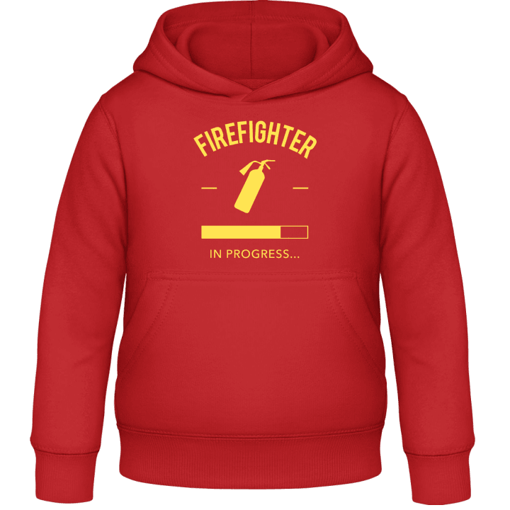 Firefighter in Progress Kids Hoodie contain pic