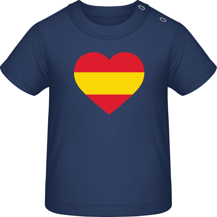 Spain Heart Flag Baby T-skjorte contain pic