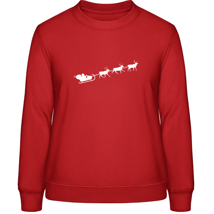 Santa Claus Flying Sweatshirt til kvinder 0 image