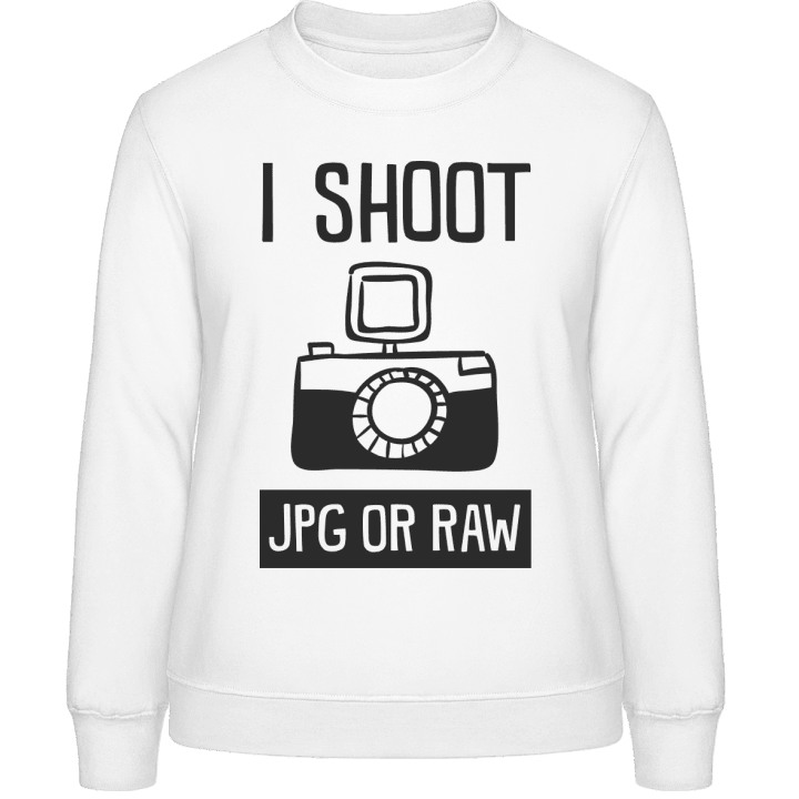 I Shoot JPG Or RAW Sweat-shirt pour femme contain pic