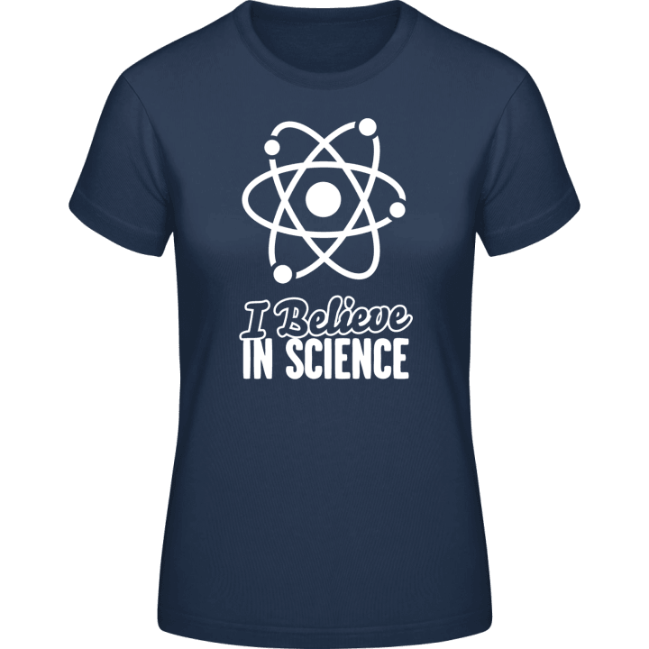 I Believe In Science T-skjorte for kvinner contain pic