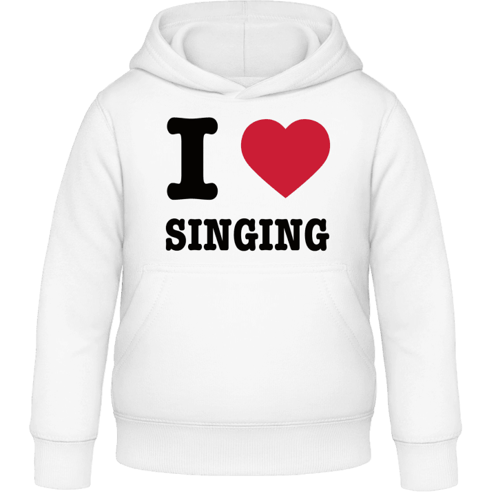 I Love Singing Kids Hoodie contain pic
