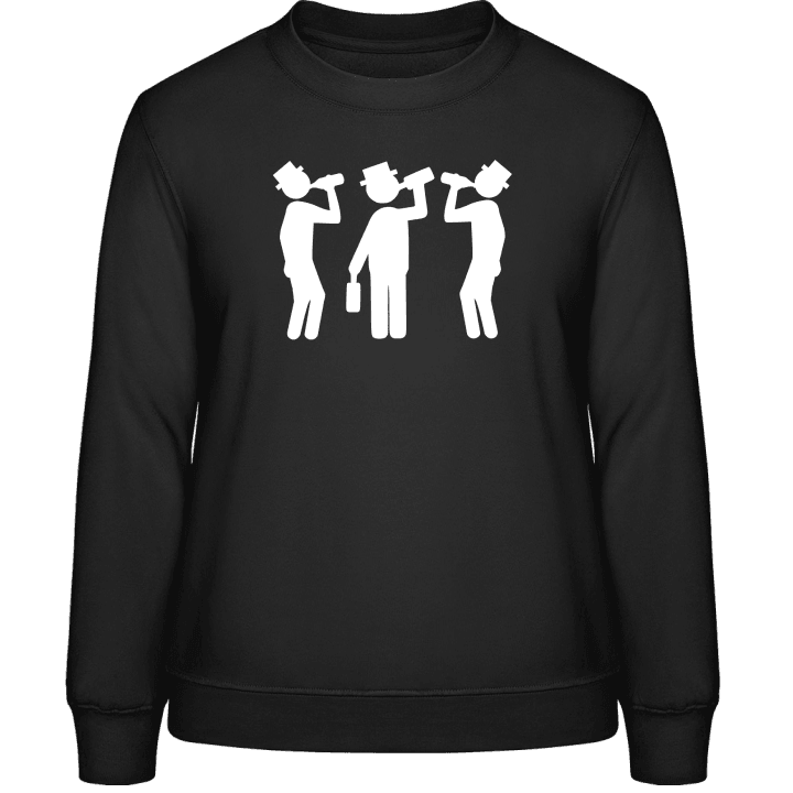 Drinking Group Silhouette Sweatshirt för kvinnor contain pic