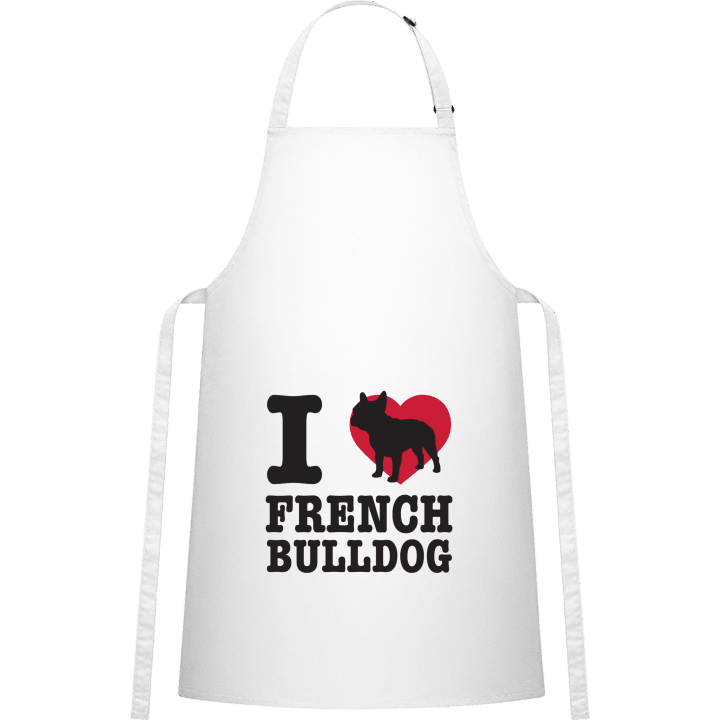I Love French Bulldog Kitchen Apron 0 image