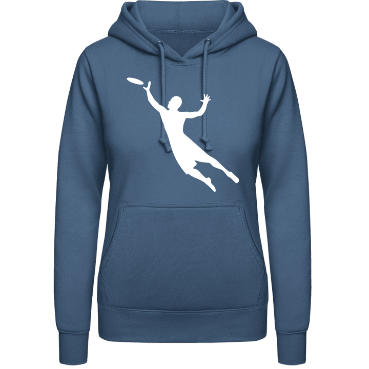 Frisbee Player Silhouette Vrouwen Hoodie contain pic