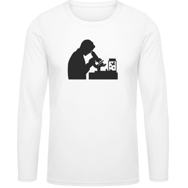 Biologist Silhouette Long Sleeve Shirt contain pic