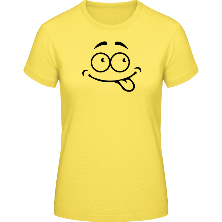 Smiley Tongue T-skjorte for kvinner contain pic