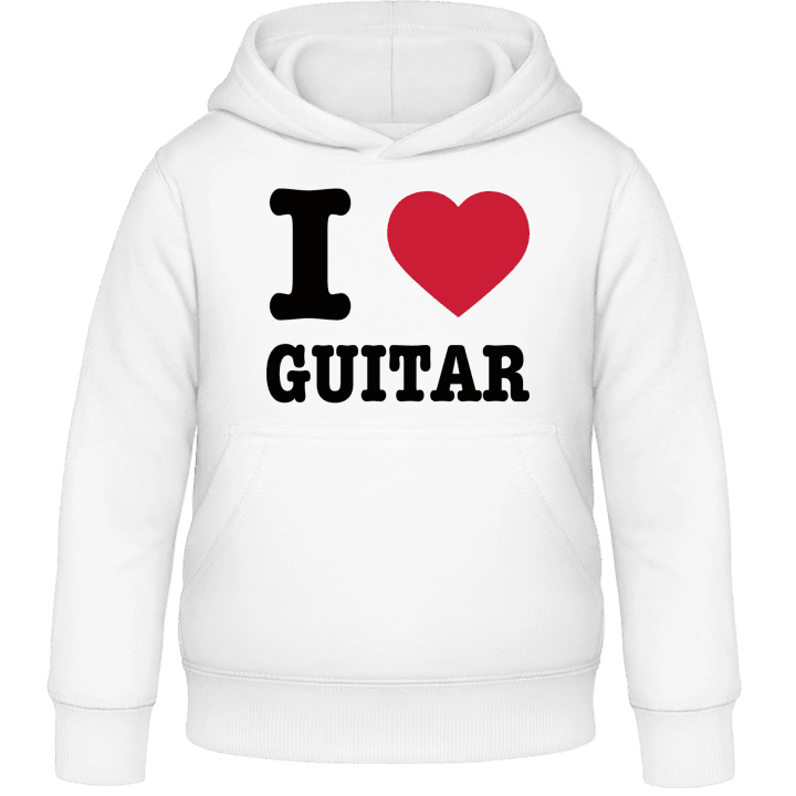 I Heart Guitar Felpa con cappuccio per bambini contain pic