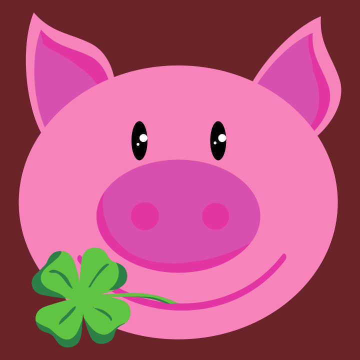 Lucky Pig With Clover Langarmshirt 0 image