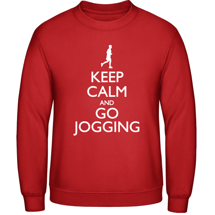 Keep Calm And Go Jogging Sudadera contain pic