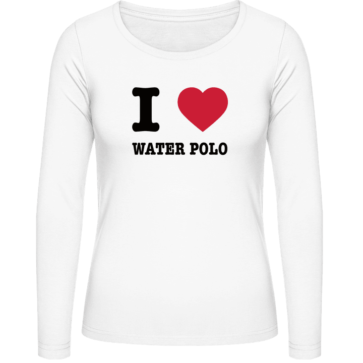 I Heart Water Polo Kvinnor långärmad skjorta contain pic