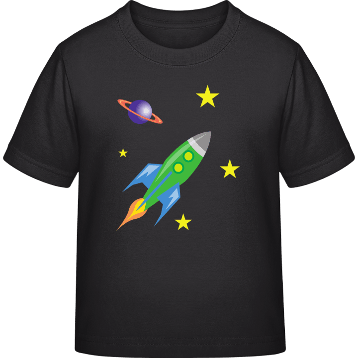 Rocket In Space Illustration Kids T-shirt 0 image