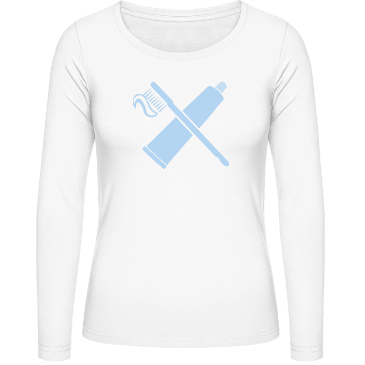 Tooth Brush Vrouwen Lange Mouw Shirt contain pic