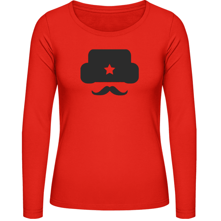Russian Mustache Vrouwen Lange Mouw Shirt 0 image