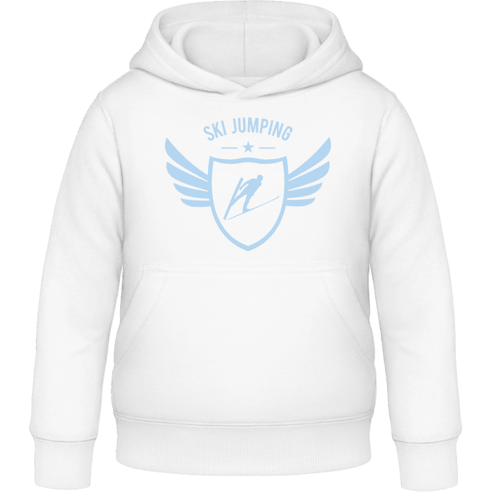 Ski Jumping Winged Kids Hoodie contain pic