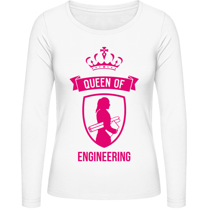 Queen Of Engineering Vrouwen Lange Mouw Shirt contain pic