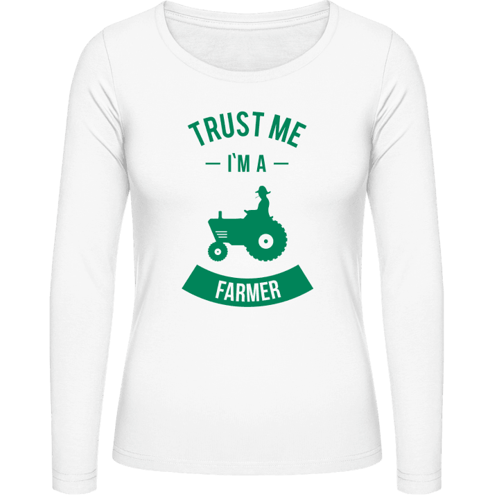 Trust Me I'm A Farmer Frauen Langarmshirt contain pic