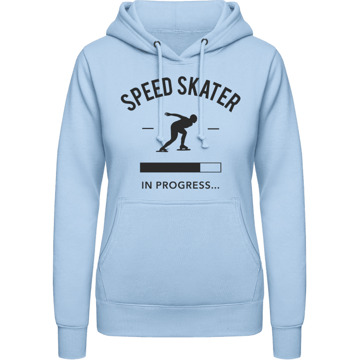 Speed Skater in Progress Vrouwen Hoodie contain pic