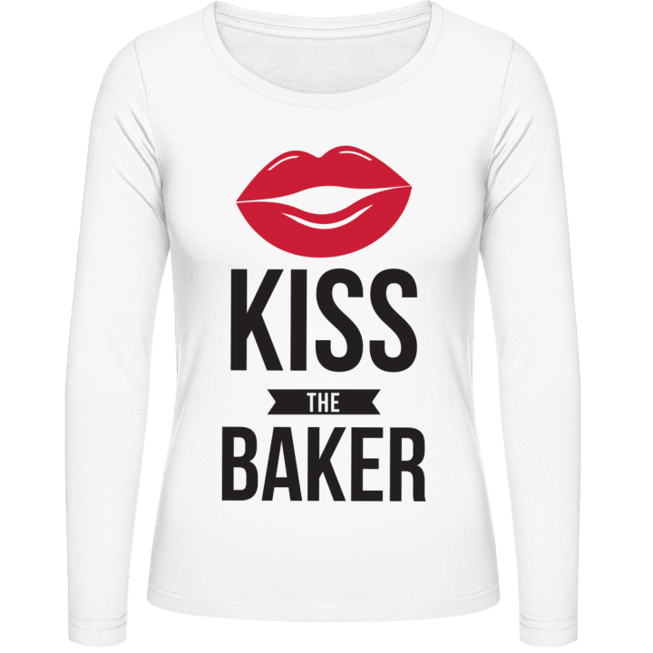 Kiss The Baker Langermet skjorte for kvinner contain pic