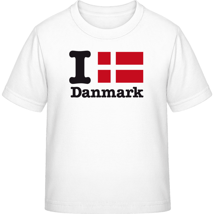 I Love Danmark T-skjorte for barn contain pic