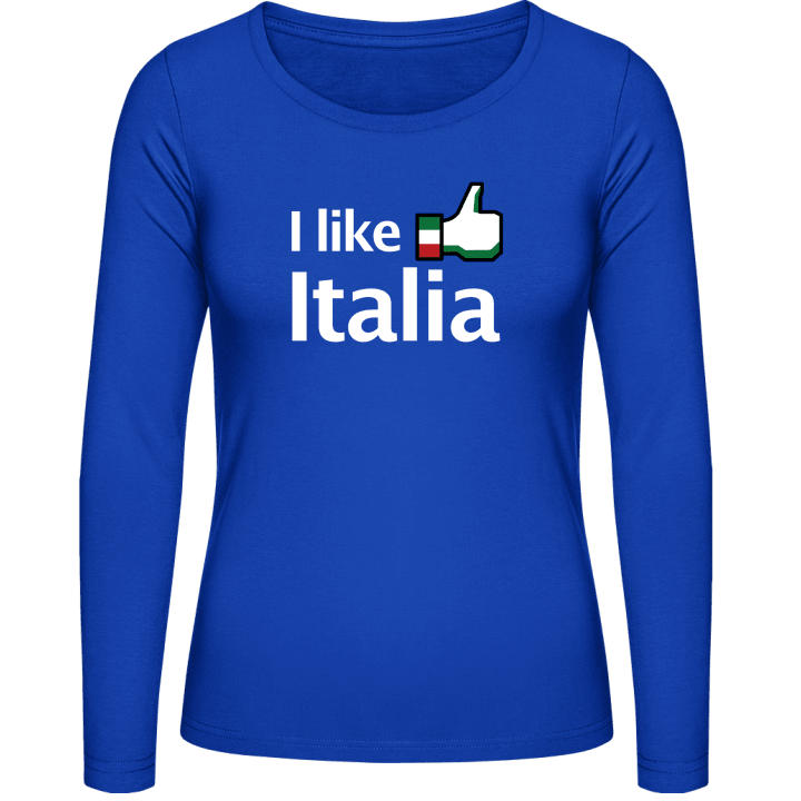 I Like Italia Kvinnor långärmad skjorta contain pic