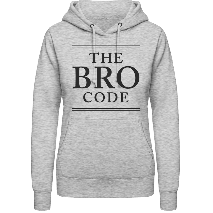 The Bro Code Hoodie för kvinnor 0 image