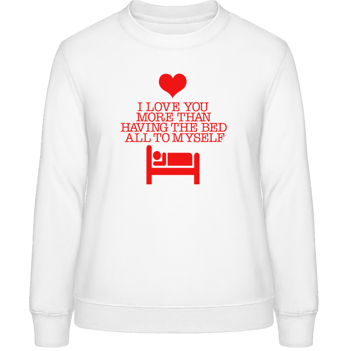 I Love You Joke Sweatshirt för kvinnor contain pic