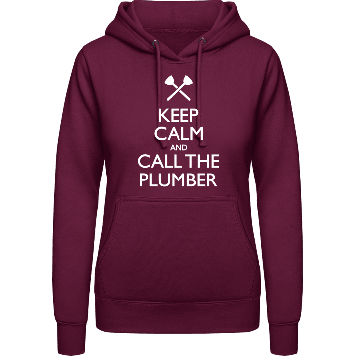 Keep Calm And Call The Plumber Hoodie för kvinnor contain pic