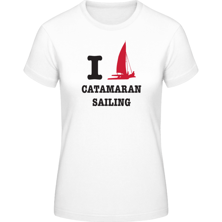 I Love Catamaran Sailing T-shirt för kvinnor 0 image