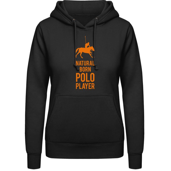 Natural Born Polo Player Hoodie för kvinnor contain pic