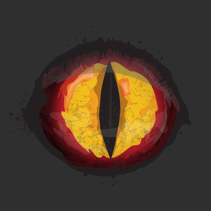Scary Red Monster Eye Lasten t-paita 0 image