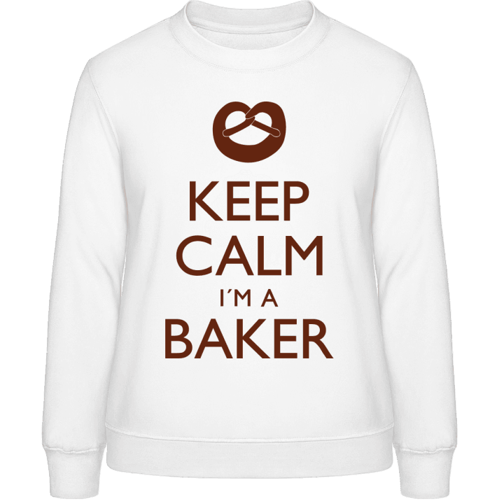 Keep Calm I'm A Baker Sudadera de mujer contain pic
