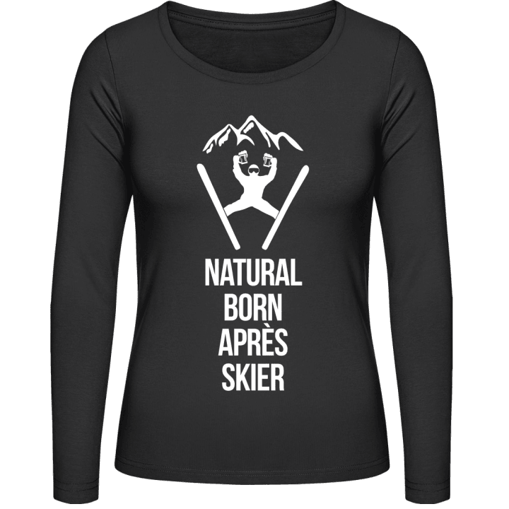 Natural Born Après Skier Langermet skjorte for kvinner contain pic