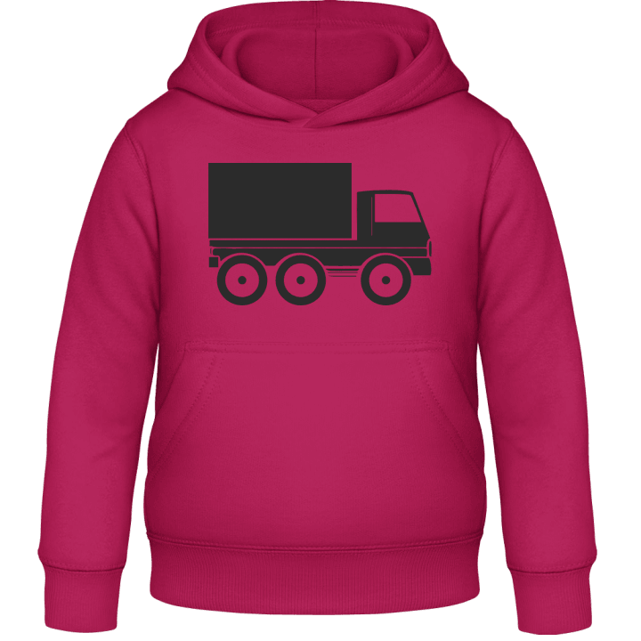 Truck Silhouette Felpa con cappuccio per bambini contain pic