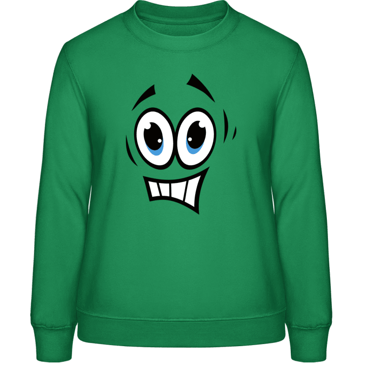 Afraid Face Sweatshirt för kvinnor contain pic