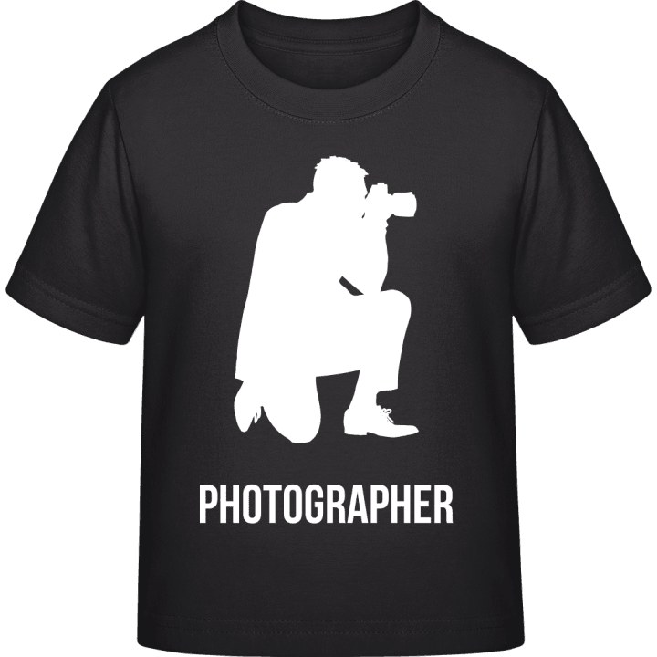 Photographer in Action Kinderen T-shirt contain pic