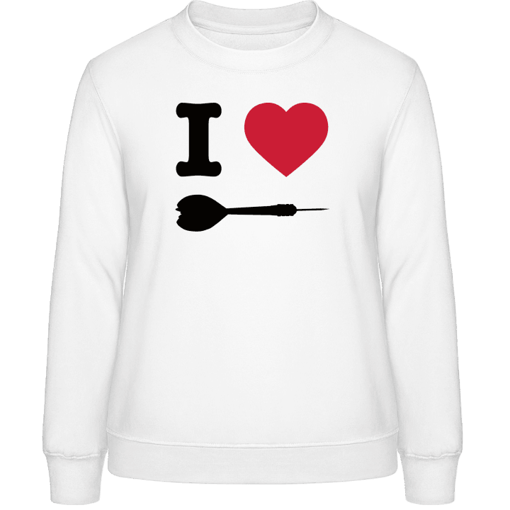 I Heart Darts Sweat-shirt pour femme contain pic