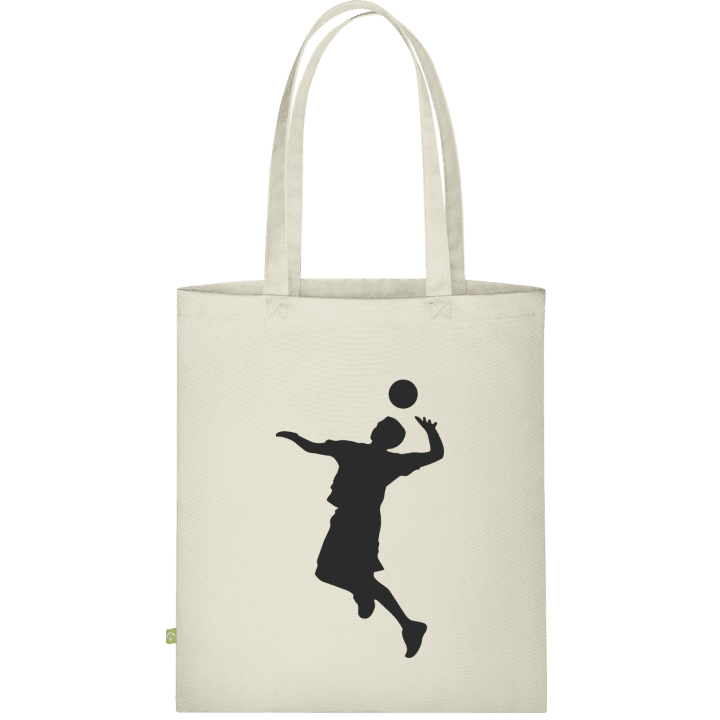 Volleyball Silhouette Stoffen tas contain pic