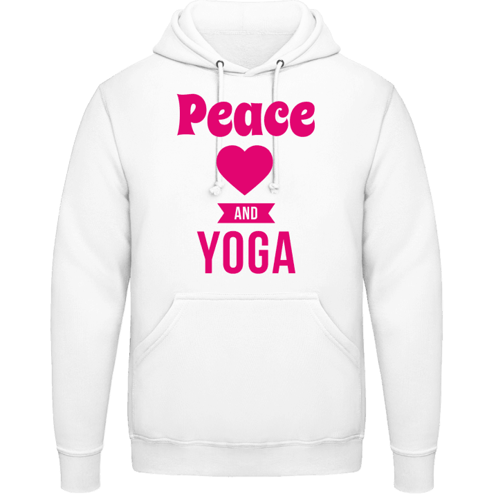 Peace Love Yoga Felpa con cappuccio contain pic