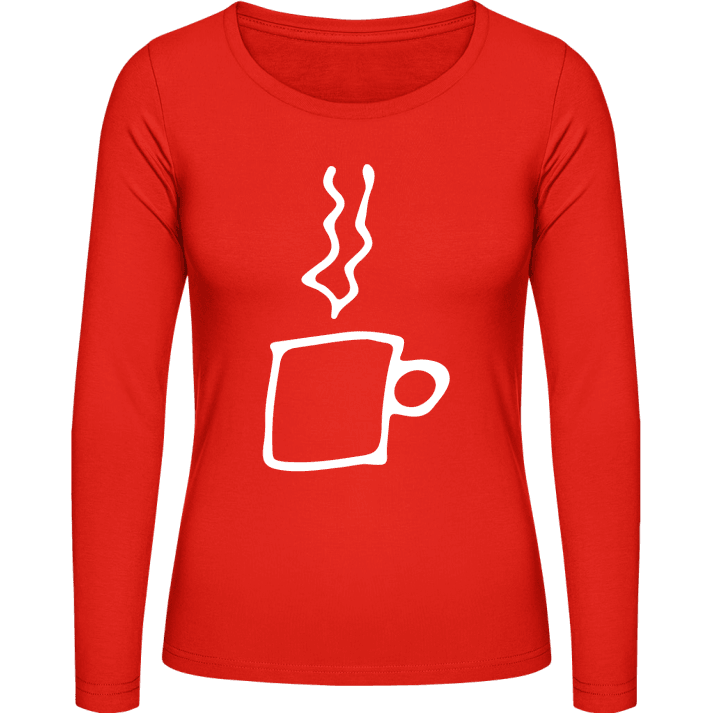 Coffee Icon Vrouwen Lange Mouw Shirt contain pic