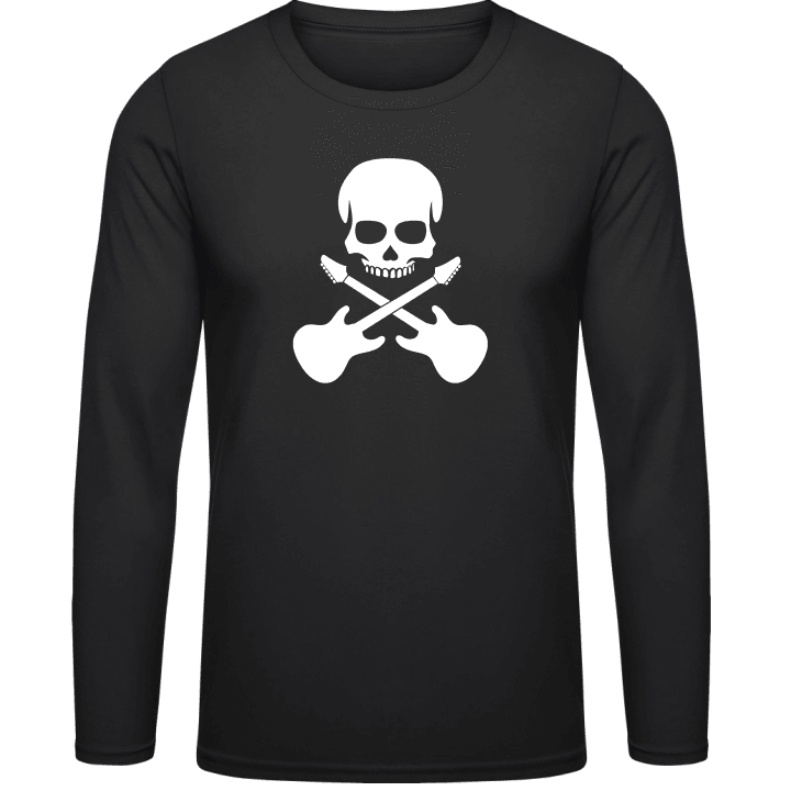 Guitarist Skull Langarmshirt contain pic