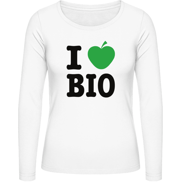 I Love Bio Frauen Langarmshirt contain pic