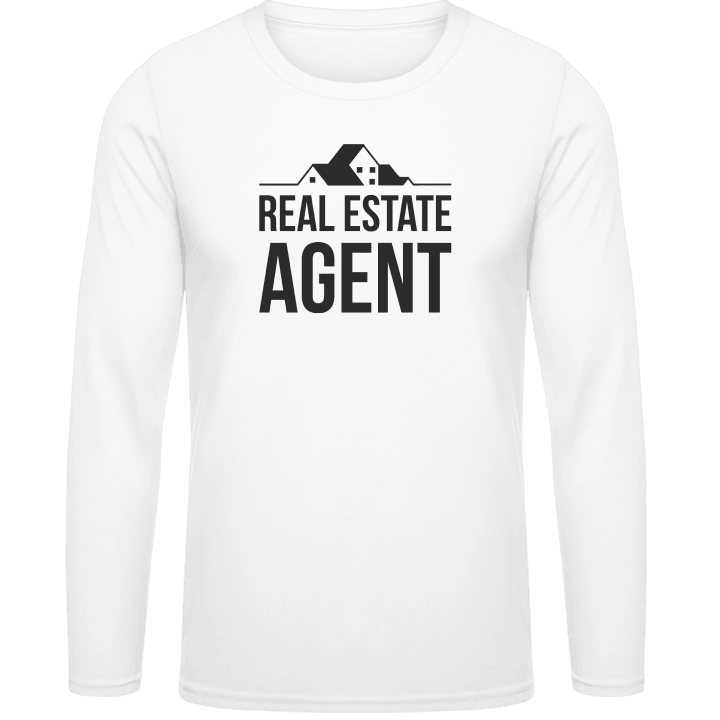 Real Estate Agent T-shirt à manches longues contain pic